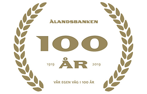 Ålandsbanken 100 år logotype